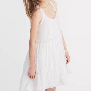 EUC Madewell Embroidered Honeysuckle Dress White Floral Size Small